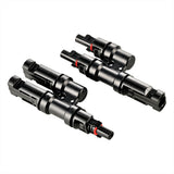Y Branch 2-to-1 Solar Panel Parallel Connectors | Weatherproof PV Parallel Solar Connectors | Plug and Play