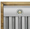 FORNO Vittorio 36" 600 CFM Wall Mount Range Hood in Black and Antique Brass Trim with Remote Control, FRHWM5078-36BLK