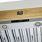 FORNO Vittorio 48" 600 CFM Wall Mount Range Hood in White and Antique Brass Trim with Remote Control, FRHWM5078-48WHT