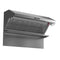 FORNO Savona 60" 1200 CFM Wall Mount Range Hood with Backsplash, Warming Lamp and Shelf, FRHWM5029-60HB