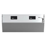 FORNO Savona 60" 1200 CFM Wall Mount Range Hood with Backsplash, Warming Lamp and Shelf, FRHWM5029-60HB