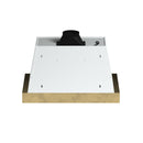 FORNO Vittorio 36" 600 CFM Wall Mount Range Hood in White and Antique Brass Trim with Remote Control, FRHWM5078-36WHT