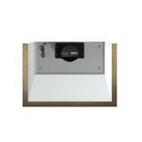 FORNO Vittorio 36" 600 CFM Wall Mount Range Hood in White and Antique Brass Trim with Remote Control, FRHWM5078-36WHT