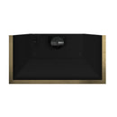 FORNO Vittorio 48" 600 CFM Wall Mount Range Hood in Black and Antique Brass Trim with Remote Control, FRHWM5078-48BLK