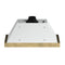FORNO Vittorio 48" 600 CFM Wall Mount Range Hood in White and Antique Brass Trim with Remote Control, FRHWM5078-48WHT