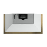 FORNO Vittorio 48" 600 CFM Wall Mount Range Hood in White and Antique Brass Trim with Remote Control, FRHWM5078-48WHT