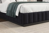 Reese Velvet Fabric Upholstered Bed Frame