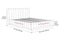 Valencia Reese Velvet Fabric Queen Bed Frame, Dark Navy