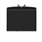 FORNO Espresso Luigi 33" 18 cu. ft. French Door Refrigerator in Black with Antique Brass Handles, FFFFD1791-33BLK