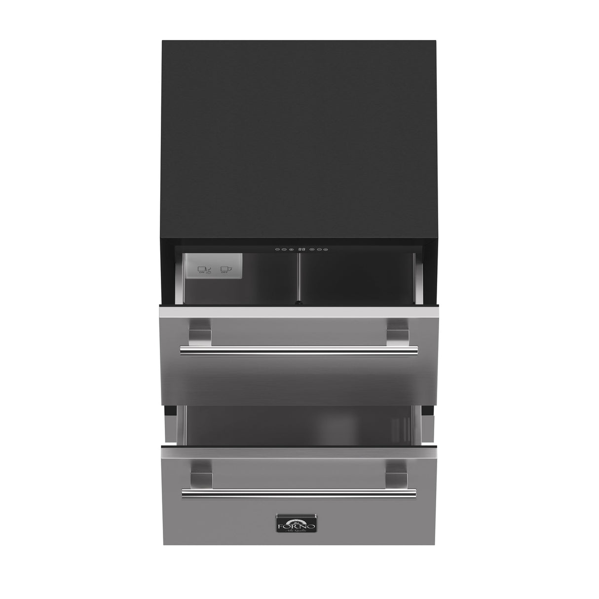 FORNO Cosenza 24" 4.69 cu.ft. Built-In Indoor/Outdoor Drawer Freezer with Ice Maker, FDRBI1838-24S