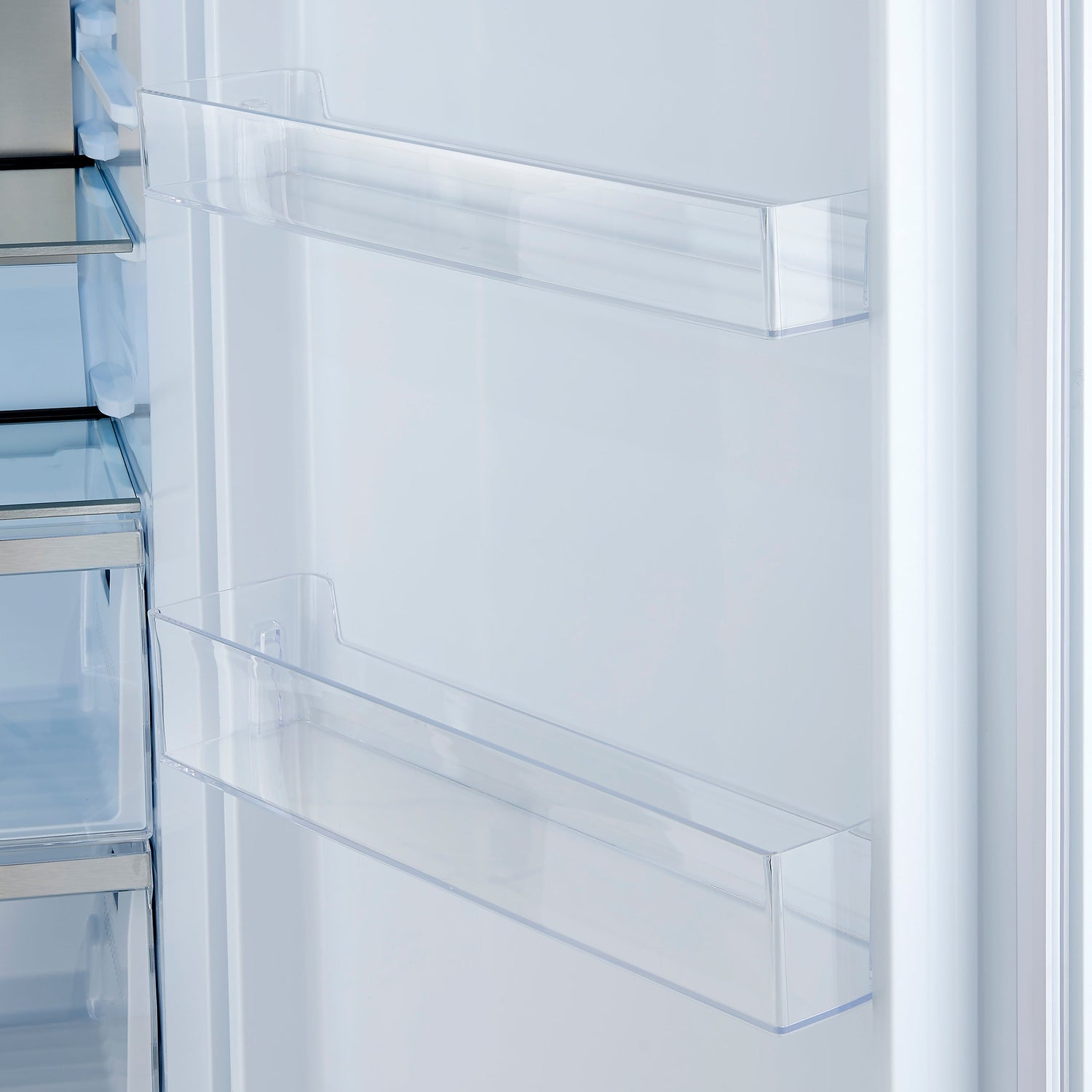 FORNO Maderno 60" 27.2 cu.ft. Convertible Refrigerator and Freezer with Grill Trim Kit in White with Antique Brass Handles, FFFFD1722-60SG-WHT