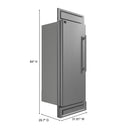 FORNO Maderno 28" 13.6 cu. ft. Left Swing Convertible Refrigerator/ Freezer with Modern Trim Kit, FFFFD1722-32LS