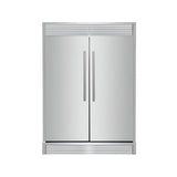 FORNO Maderno 60" 27.2 cu.ft. Convertible Refrigerator and Freezer with Grill Trim Kit, FFFFD1722-60SG