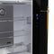 FORNO Espresso Luigi 33" 18 cu. ft. French Door Refrigerator in Black with Antique Brass Handles, FFFFD1791-33BLK