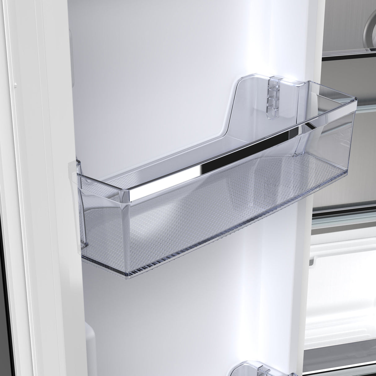 FORNO Espresso Luigi 33" 18 cu. ft. French Door Refrigerator in Black with Antique Brass Handles, FFFFD1791-33BLK