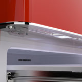 FORNO Espresso Luigi 33" 18 cu. ft. French Door Refrigerator in Red, FFFFD1791-33RED