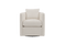 Valencia Riley Fabric Swivel Accent Chair, Pearl
