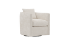 Valencia Riley Fabric Swivel Accent Chair, Pearl
