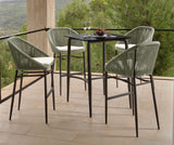 Rodona Square Pub Table with Glass