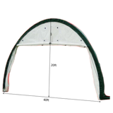 Front/Rear Panel with Roll-up Door for W40'xL80'xH20' Storage Shelter