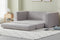 Valencia Rosalinda Fabric 3-Seater Queen Sofa-Bed, Light Grey