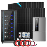 Hybrid Solar Kit 11.4KW 48V Split Phase 30.72KWH Lithium Battery 28 X 450 Watt Solar Panel (Optional) SGH-11N3E