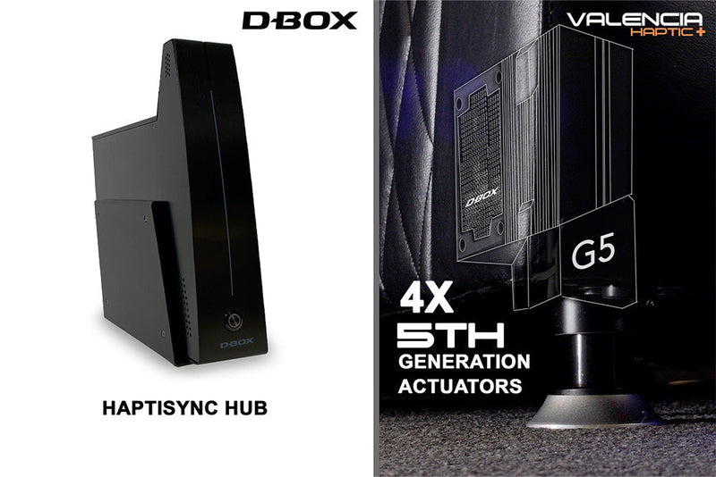 Valencia D-BOX Habtic+ Leather Home Theater Seating Naples Prestige