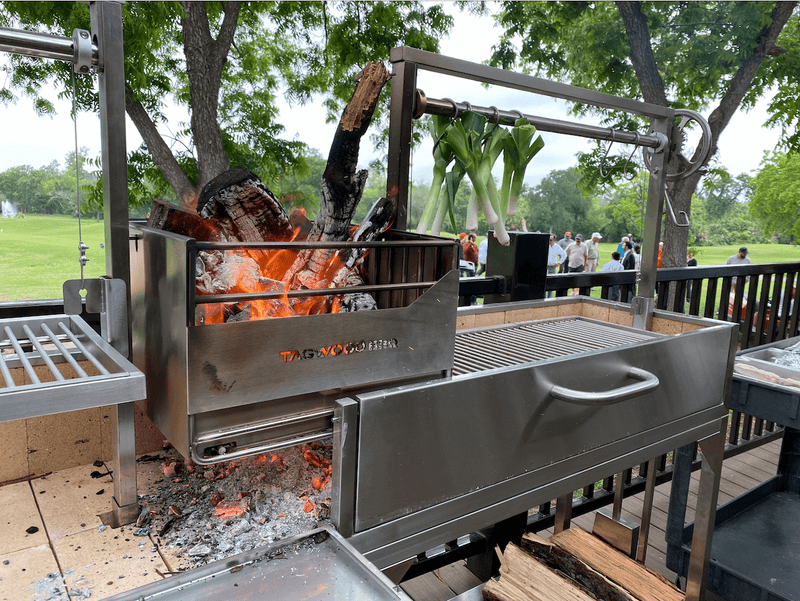 Tagwood BBQ Double Argentine Santa Maria Wood Fire & Charcoal Gaucho Grill | BBQ04SS - PRE-ORDER