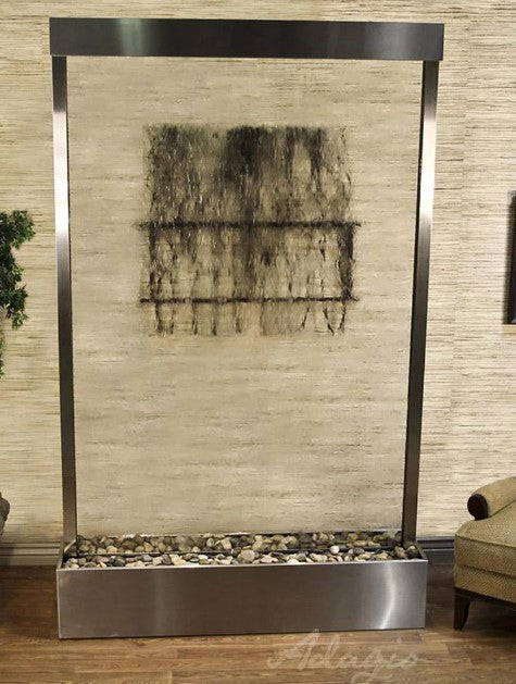 Adagio Water Features Grandeur River Floor Water Fountain - Centered in Base