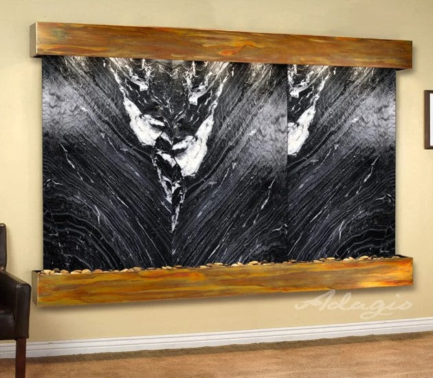 Adagio Water Features Solitude River Three Panel Wall Fountain