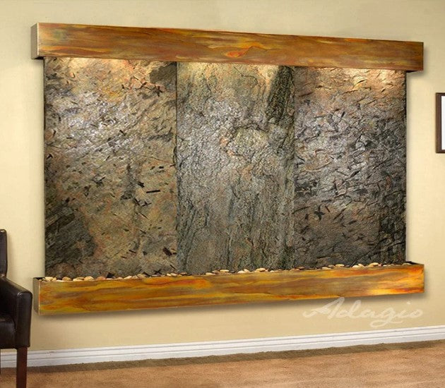 Adagio Water Features Solitude River Three Panel Wall Fountain