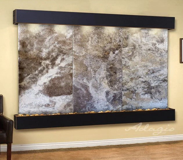 Adagio Water Features Solitude River Three Panel Wall Fountain