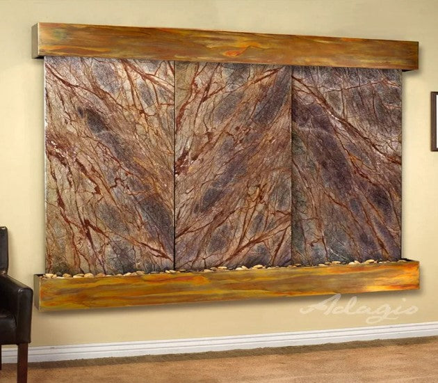 Adagio Water Features Solitude River Three Panel Wall Fountain