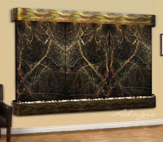 Adagio Water Features Solitude River Three Panel Wall Fountain