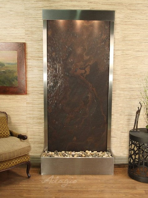 Adagio Water Features Tranquil River Floor Fountain - Rear Mount