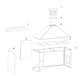 Tagwood BBQ Attachment Built-in Smoke Hood -- ASH08-