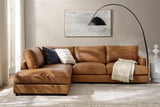Serena Leather Sectional Sofa