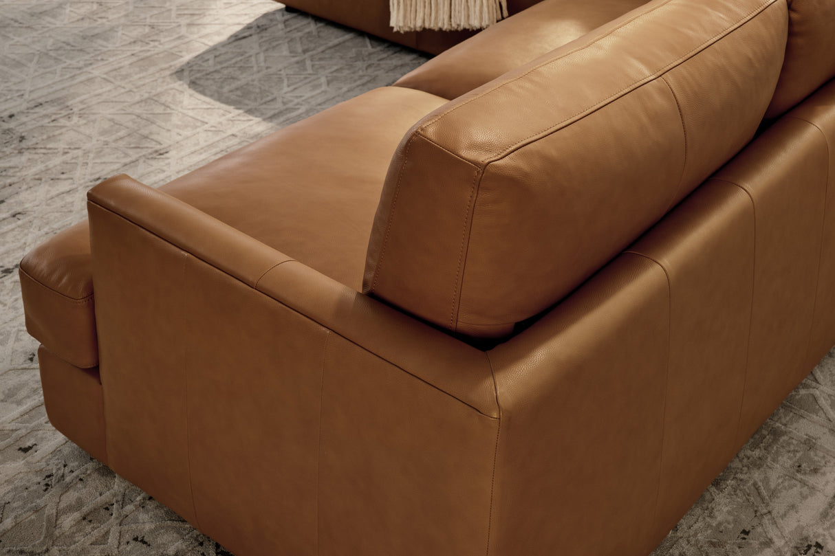 Serena Leather Sectional Sofa