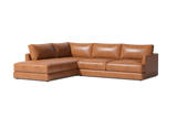 Serena Leather Sectional Sofa