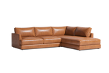 Serena Leather Sectional Sofa