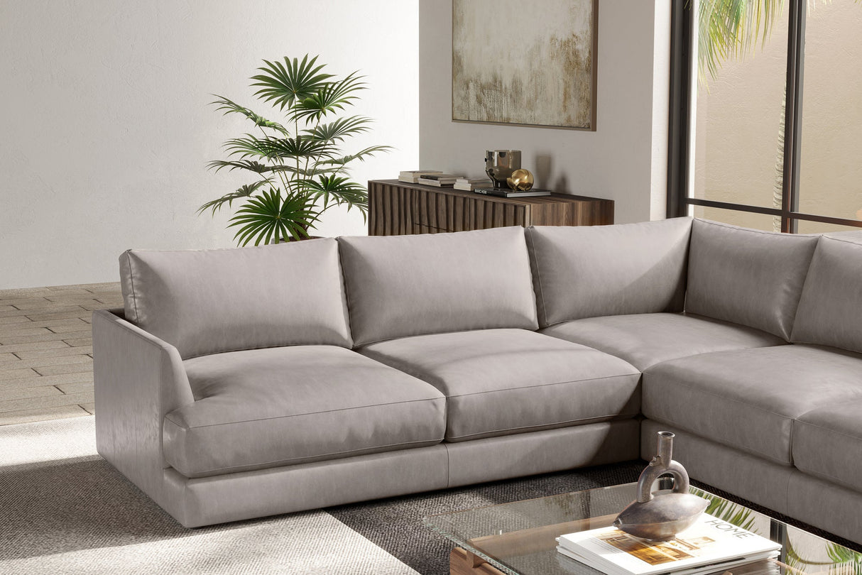 Serena Leather Corner Sectional Sofa