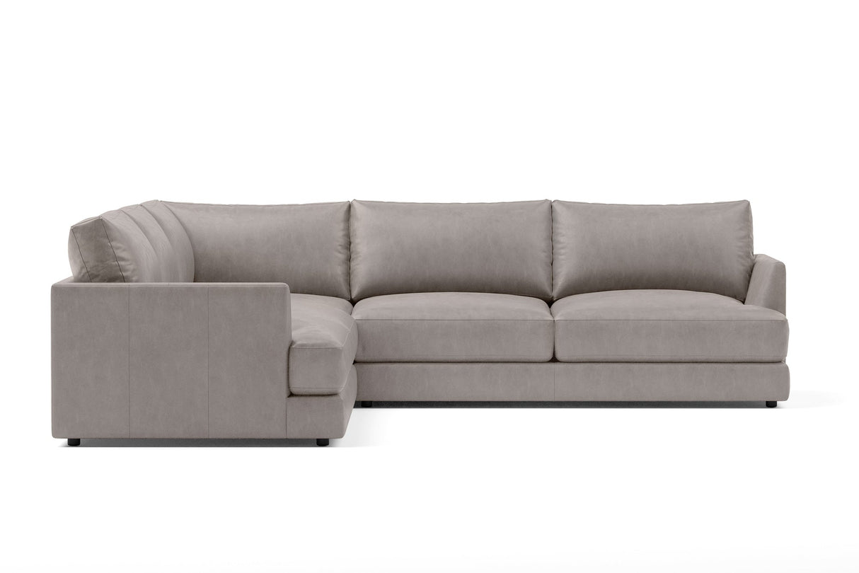 Serena Leather Corner Sectional Sofa