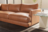 Serena Leather Corner Sectional Sofa