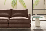 Serena Leather Corner Sectional Sofa