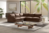 Serena Leather Corner Sectional Sofa