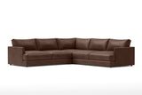 Serena Leather Corner Sectional Sofa