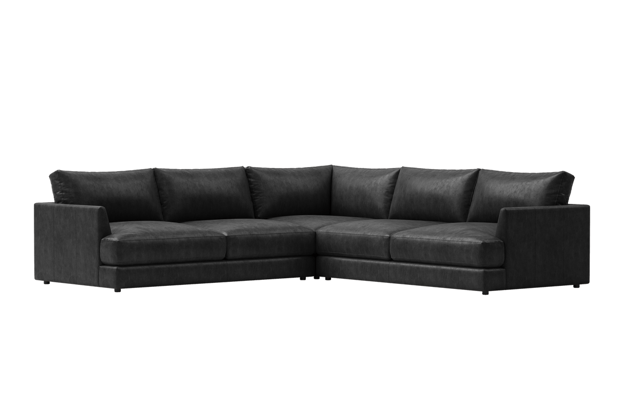 Serena Leather Corner Sectional Sofa