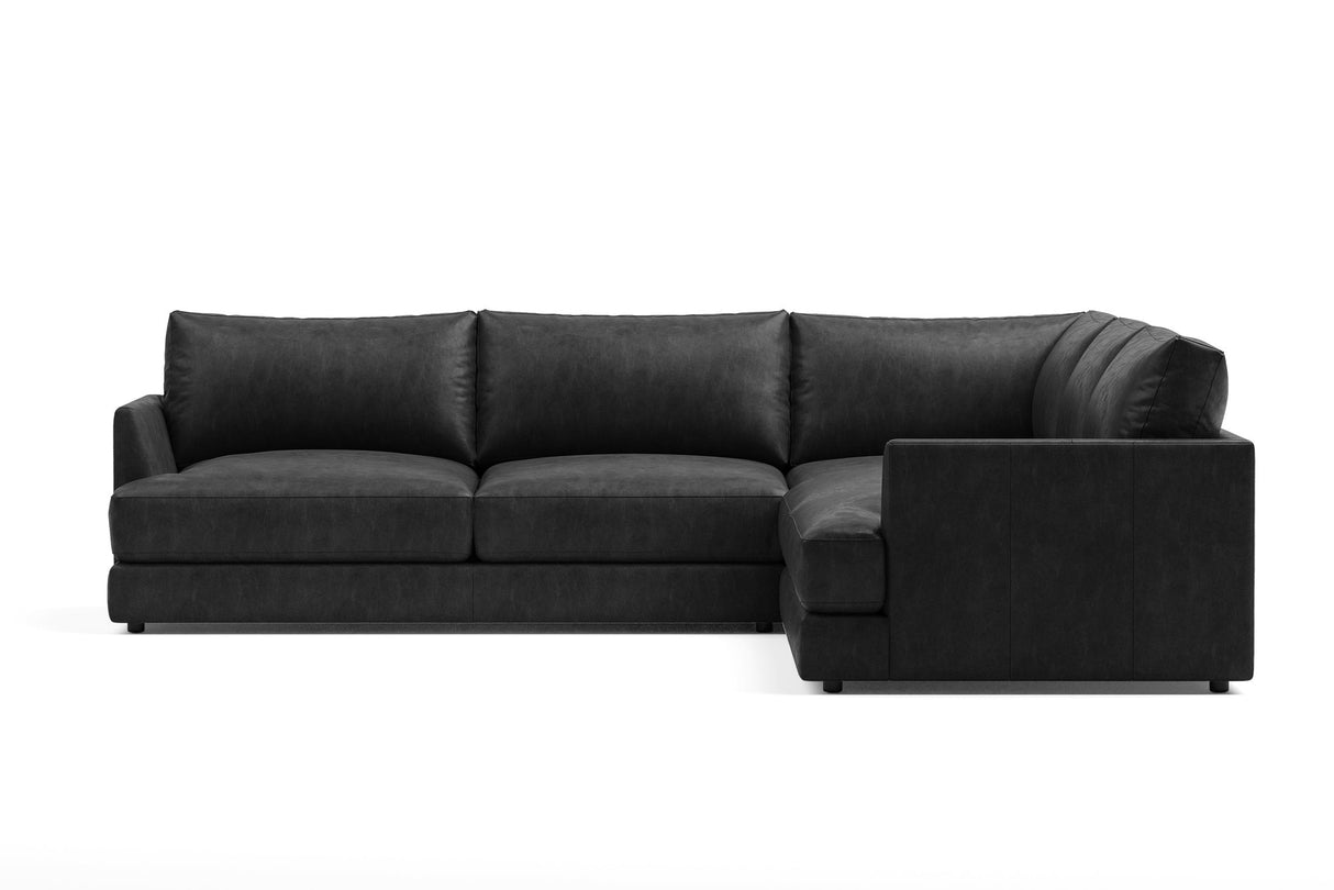 Serena Leather Corner Sectional Sofa