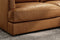Valencia Serena Leather 2-Piece Right Bumper Chaise Sectional Sofa, Cognac