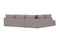 Valencia Serena Leather 2-Piece Left Bumper Chaise Sectional Sofa, Light Grey